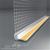 LIKOV LS-VH 06 lišta okenní začišťovací 6 mm se sklovláknitou tkaninou 100mm délka 1,6m